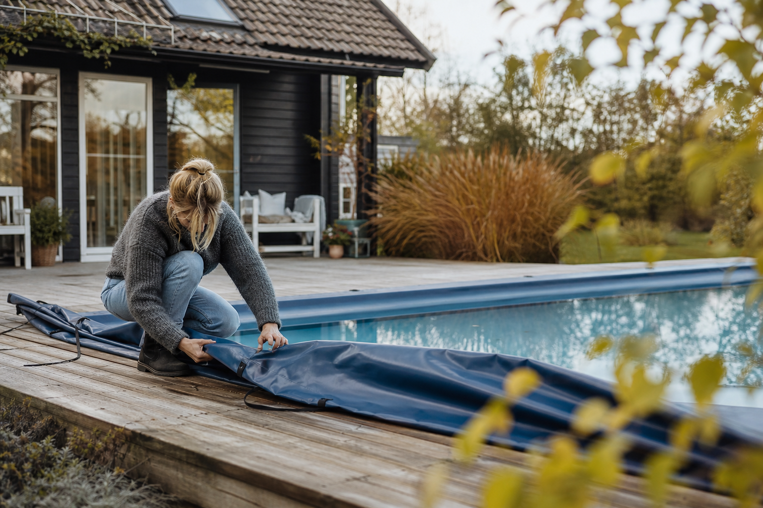 Stäng ner poolen rätt i höst: så skyddar du den inför vintern